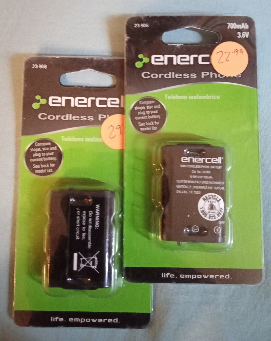 Cordless phone batteries 23-906 by Enercell