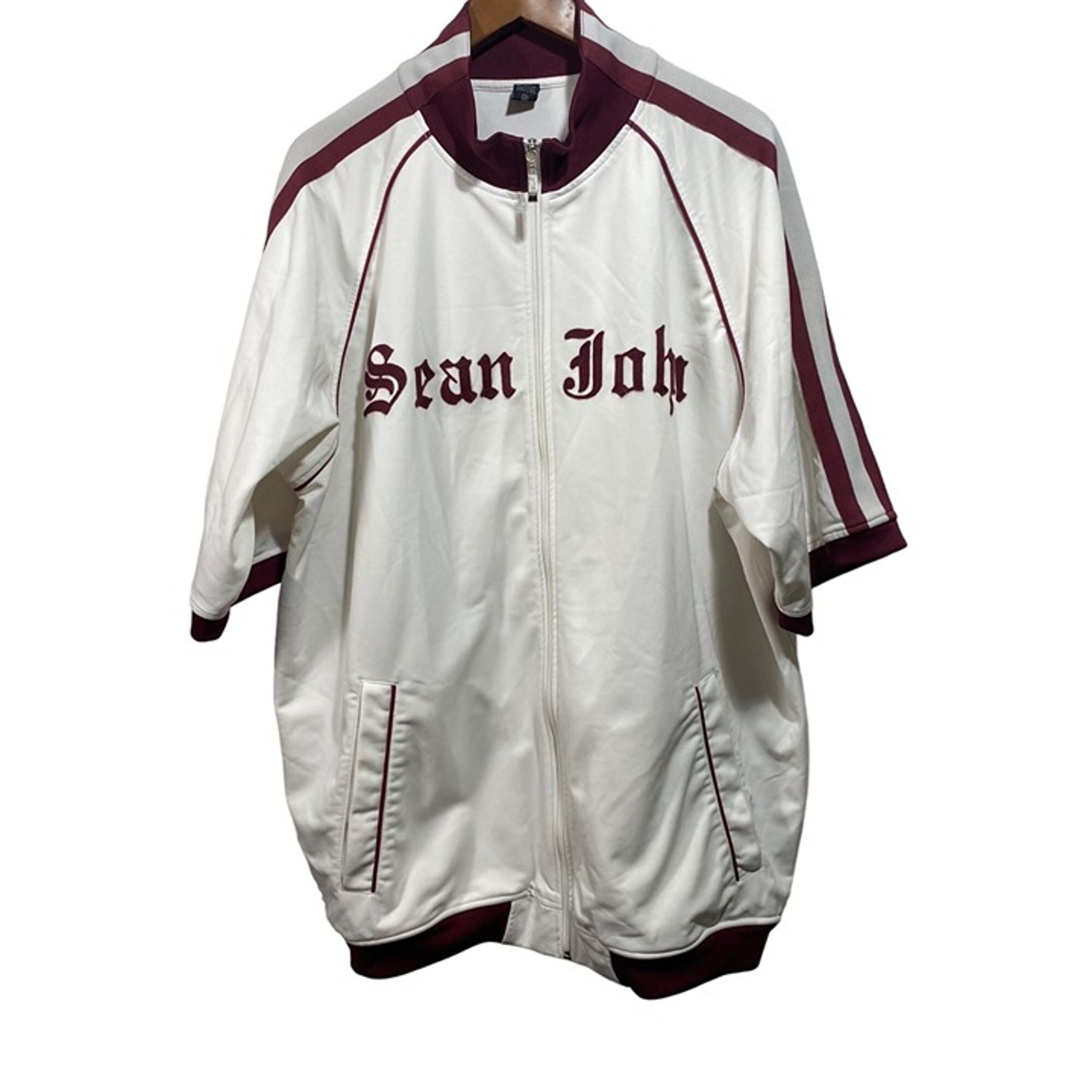 Men’s Sean John Short Sleeve Full Zip Jogger Shirt 100% Polyester Size XXL