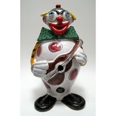 Bitossi Pottery Clown Bank Accordion W/Hair Damage Mid Century Modern