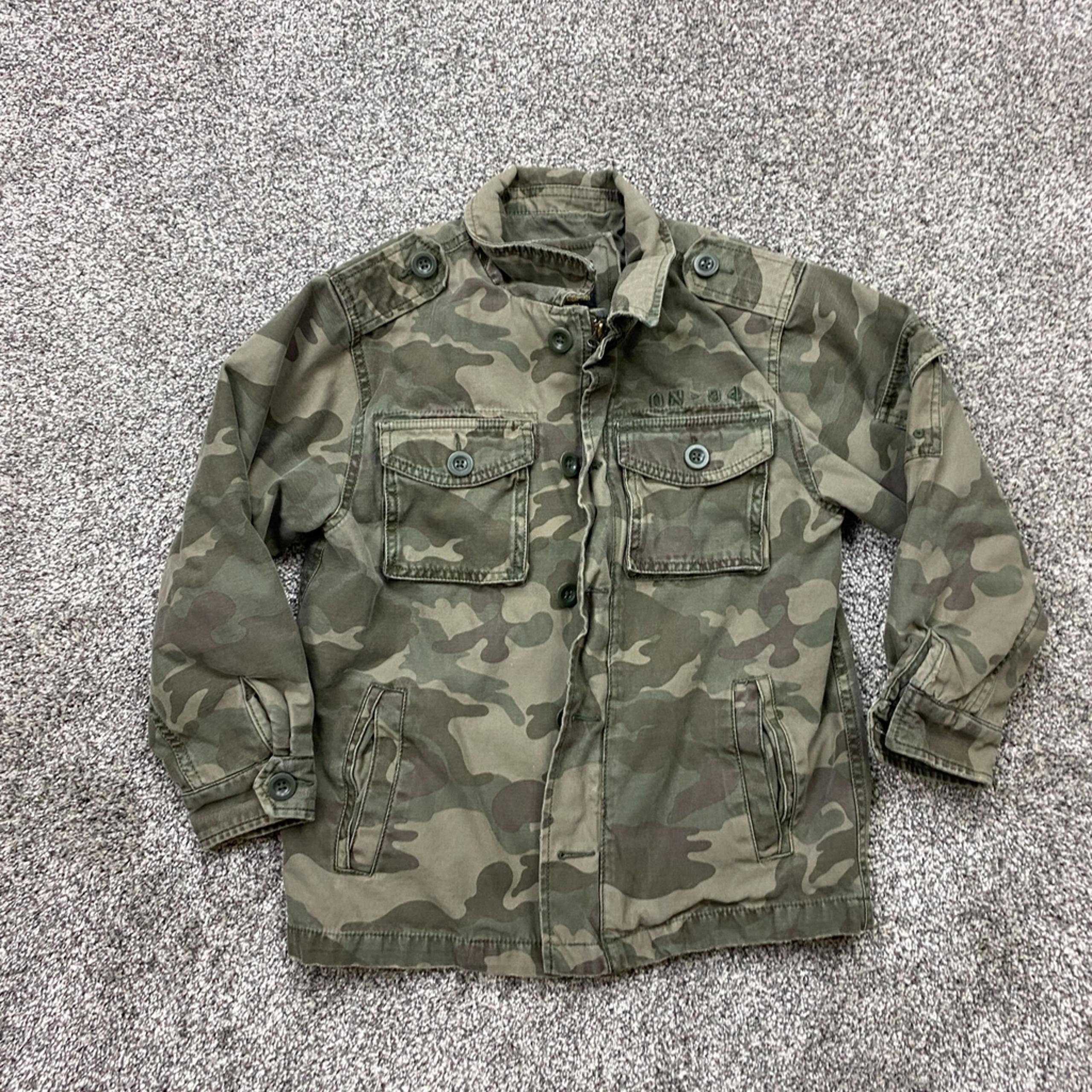 Old Navy Surplus Jacket youth m Camouflage Military ON-94 Utility Field Coat