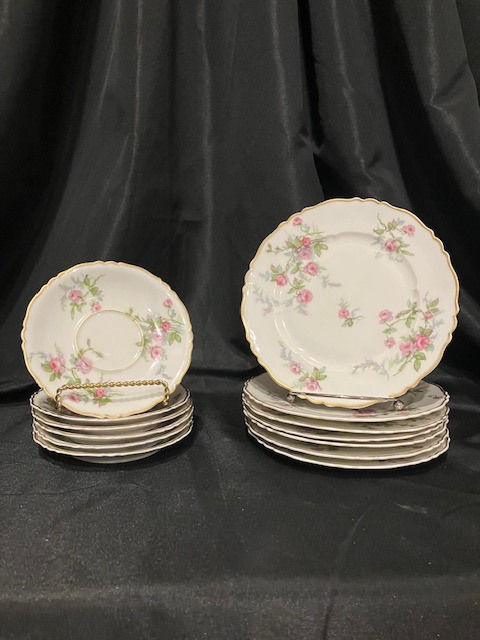 Sylvia by Haviland Limoges - 13 Pieces of Vintage China in the Louis XIV Shape