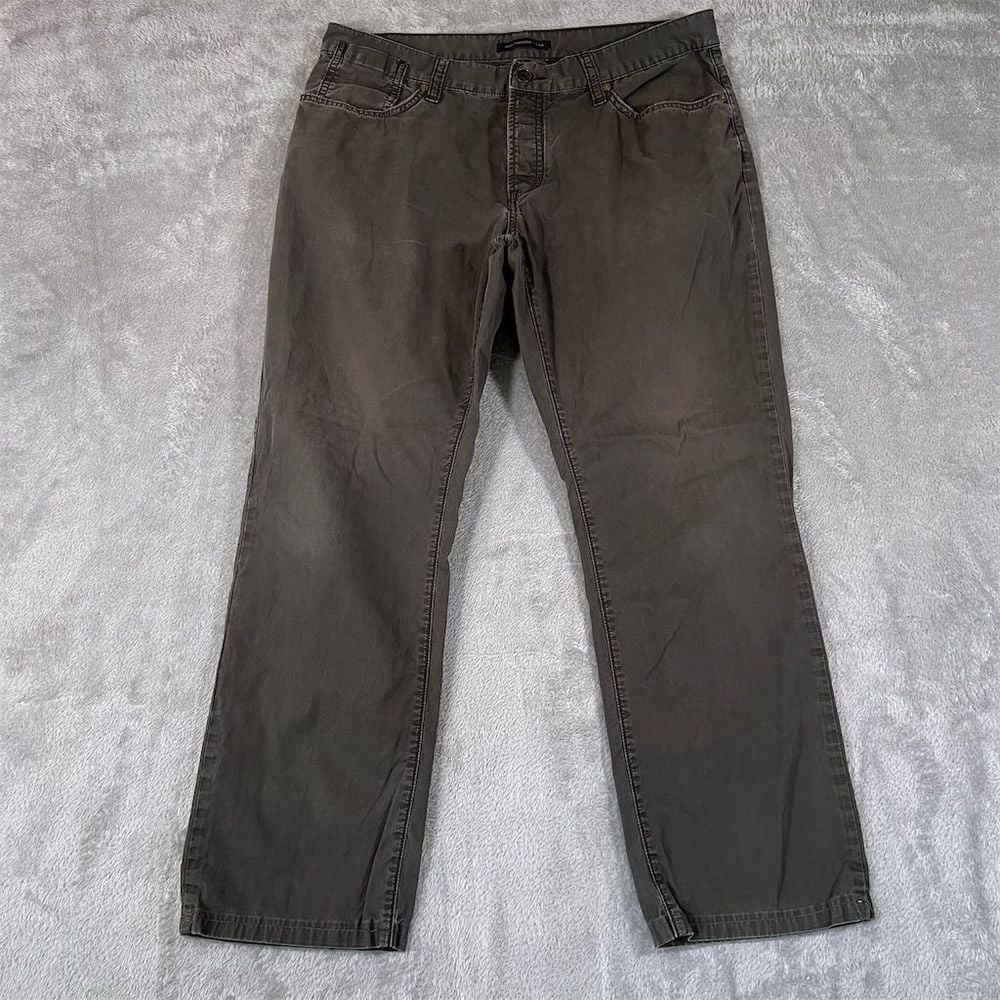 John Varvatos Men's Brown 5-Pocket Pants Size 36 Solid Cotton