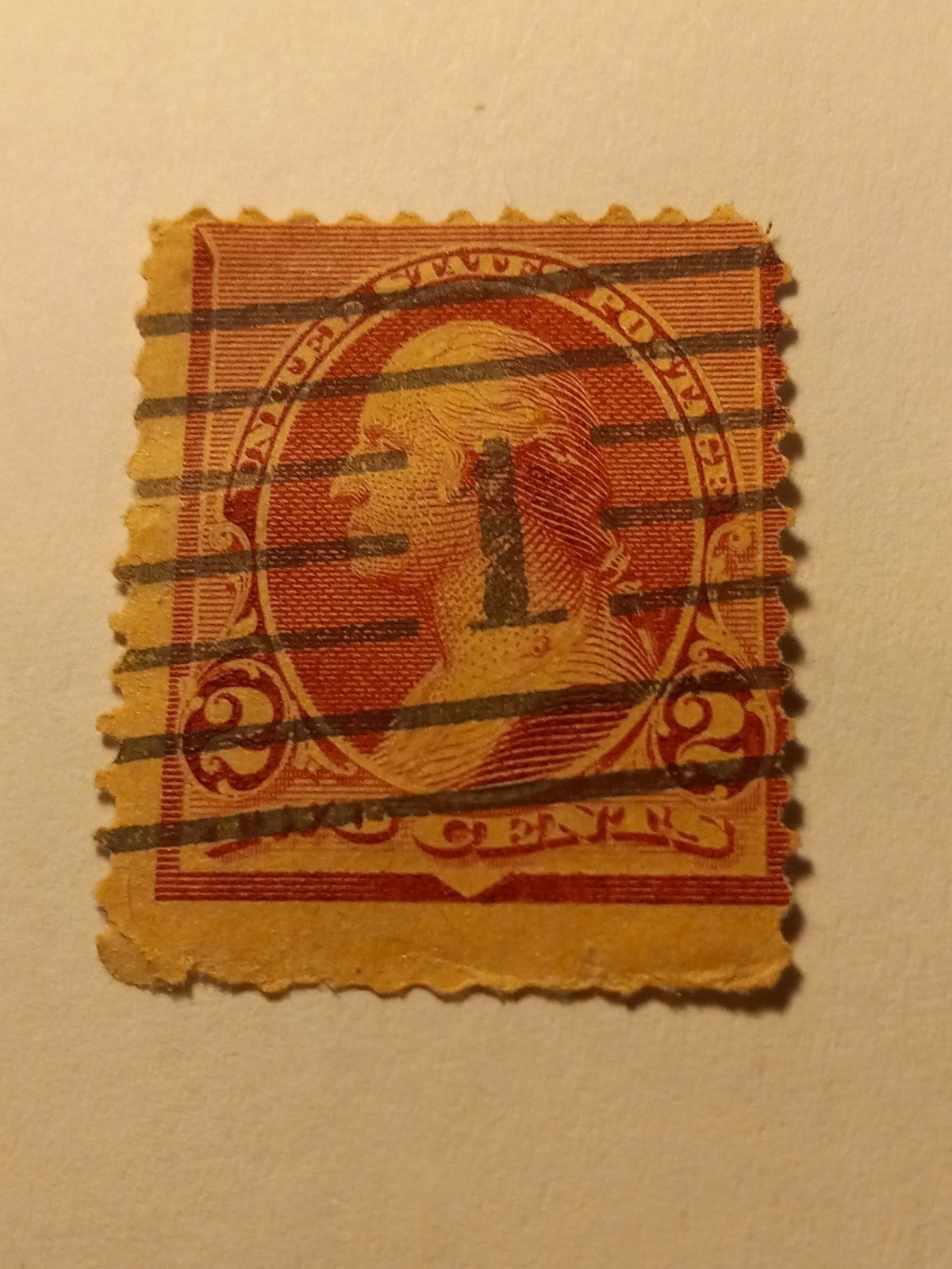1918 Washington 2 cent stamp