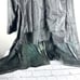 Marco Bassi Men's Size MD Black Designed in Italy Long Leather Coat