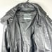 Marco Bassi Men's Size MD Black Designed in Italy Long Leather Coat