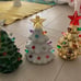 Set of 3 Mini 4.5 Inch Nostalgic LED Ceramic Christmas Tree with Lights