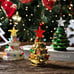 Set of 3 Mini 4.5 Inch Nostalgic LED Ceramic Christmas Tree with Lights