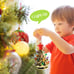 Set of 3 Mini 4.5 Inch Nostalgic LED Ceramic Christmas Tree with Lights