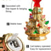 Set of 3 Mini 4.5 Inch Nostalgic LED Ceramic Christmas Tree with Lights