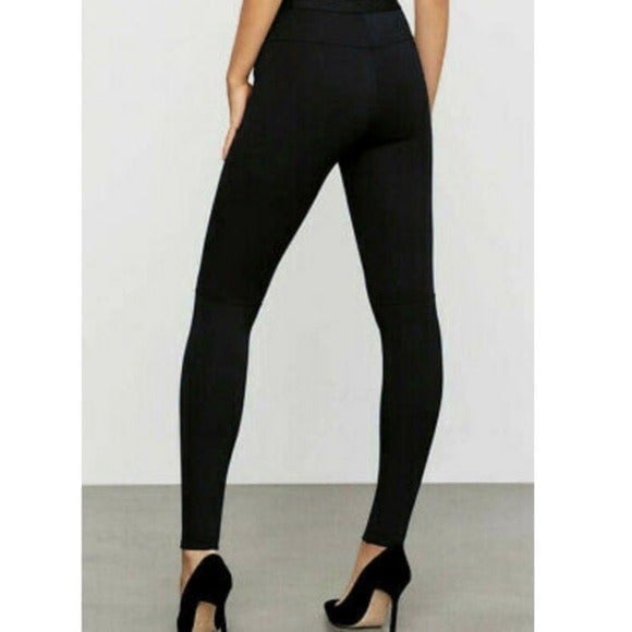 CHRISTOPHER FRONT-ZIPPER MOTO LEGGING L