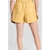 SIMKHAI Doah Faux Leather Drawstring Shorts Size M Yellow