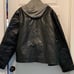 Guess faux leather jacket with hood