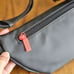 Hunter Black Waist Bag Fanny Pack Black Red Logo Double Zipper Mesh Compartment