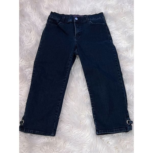 NYDJ Not Your Daughter's Jeans Cropped Denim Capris Size 2