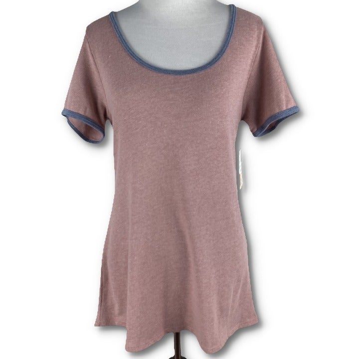 New Lularoe Classic T womans top size XS 4 tunic mauve blue
