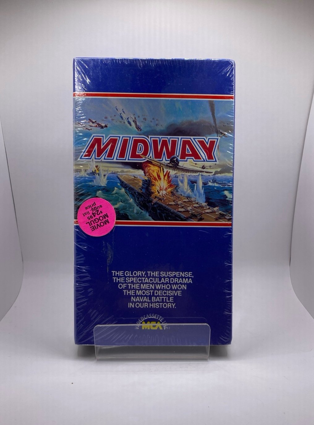 Midway 1976 VHS SEALED WWII Aviation Action Drama Early MCA Rainbow Release