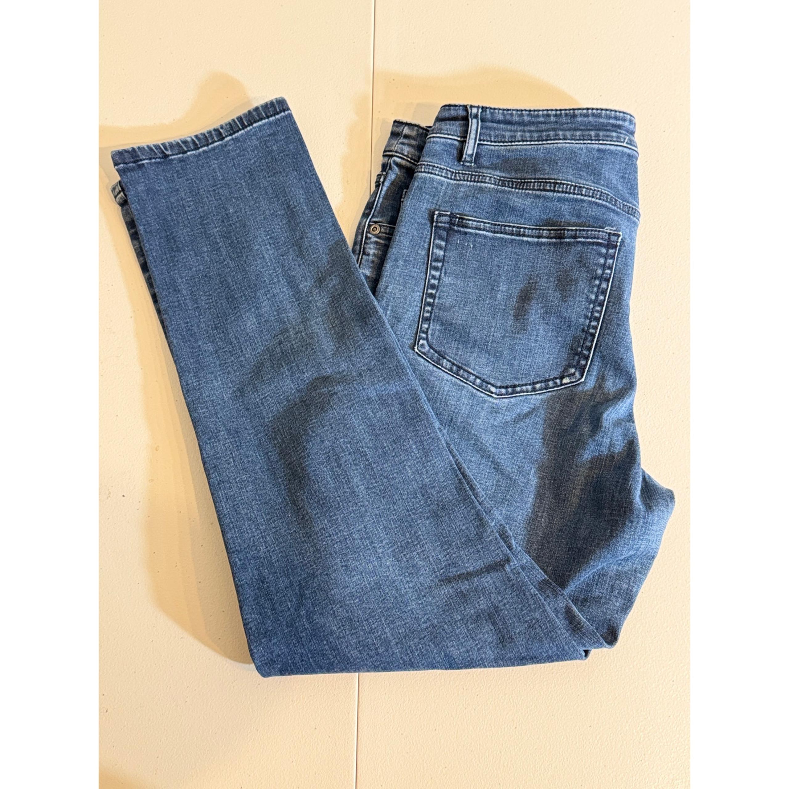 J. Jill Smooth Fit blue denim slim ankle jeans Sz 8