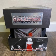 Battlestar Galactica - The Complete Series 25 DVD Set with Cylon Action Figure