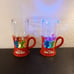 NEW Pair of DISNEY ON ICE 7 Strobe Light-Up Tumbler Mugs.