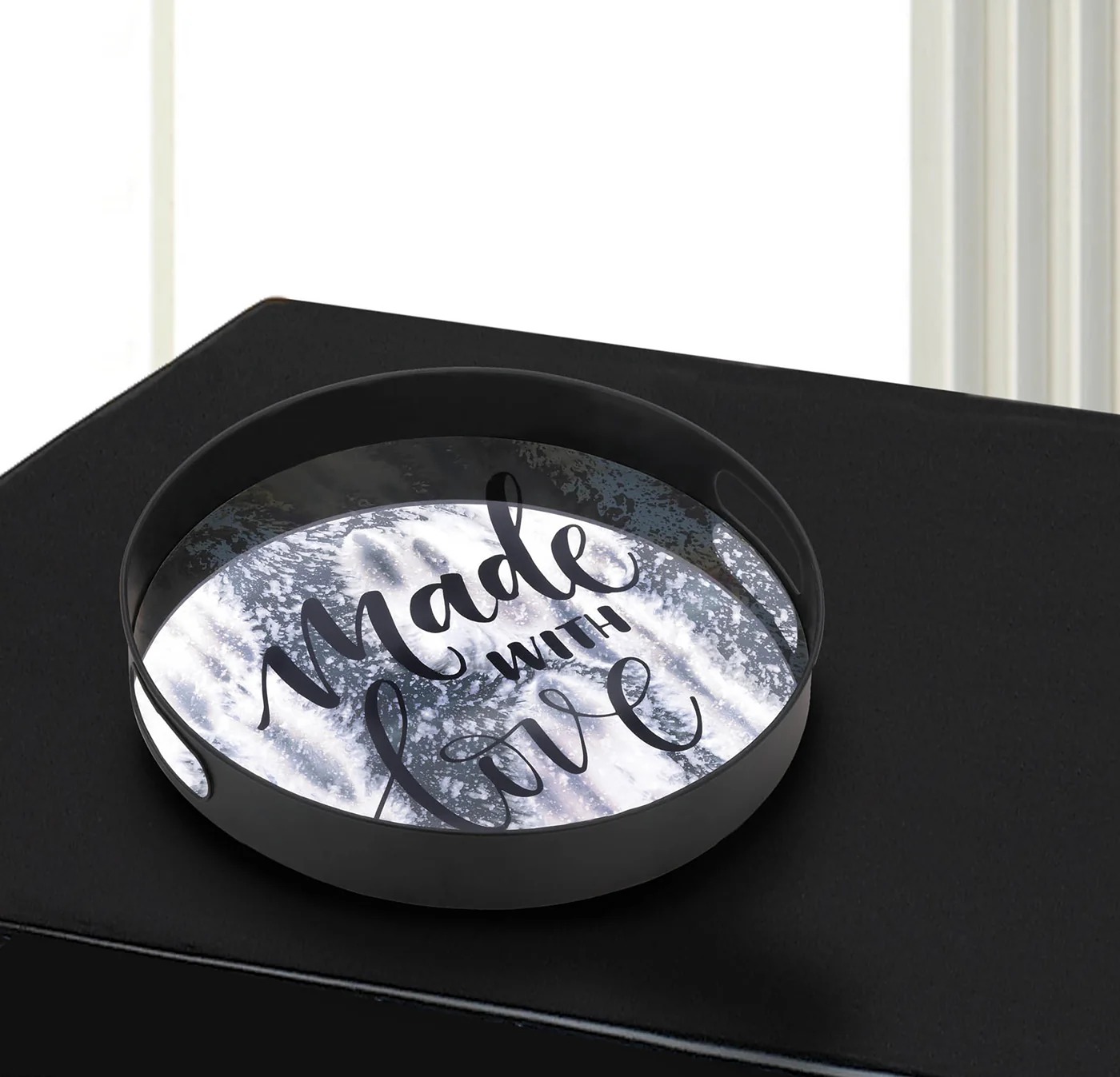 15 IN MADE WITH LOVE MIRROR TRAY