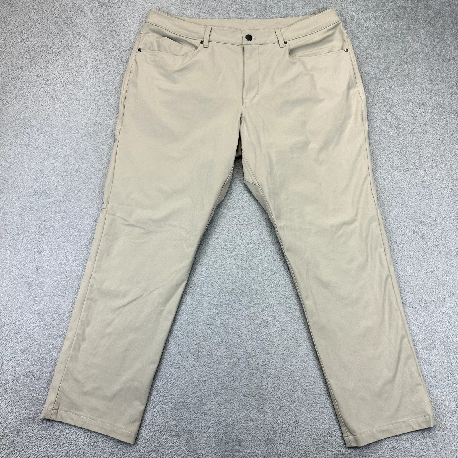 Lululemon ABC Classic Fit 5 Pocket Warpstreme Pants Men's 36x30 Tan