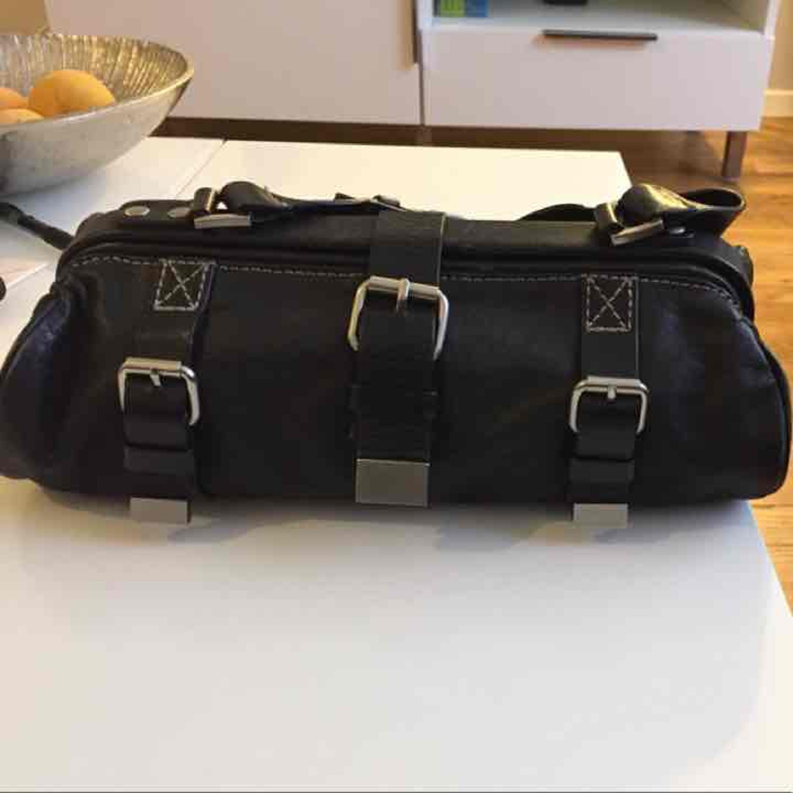 Cynthia Rowley black Leather utility bag