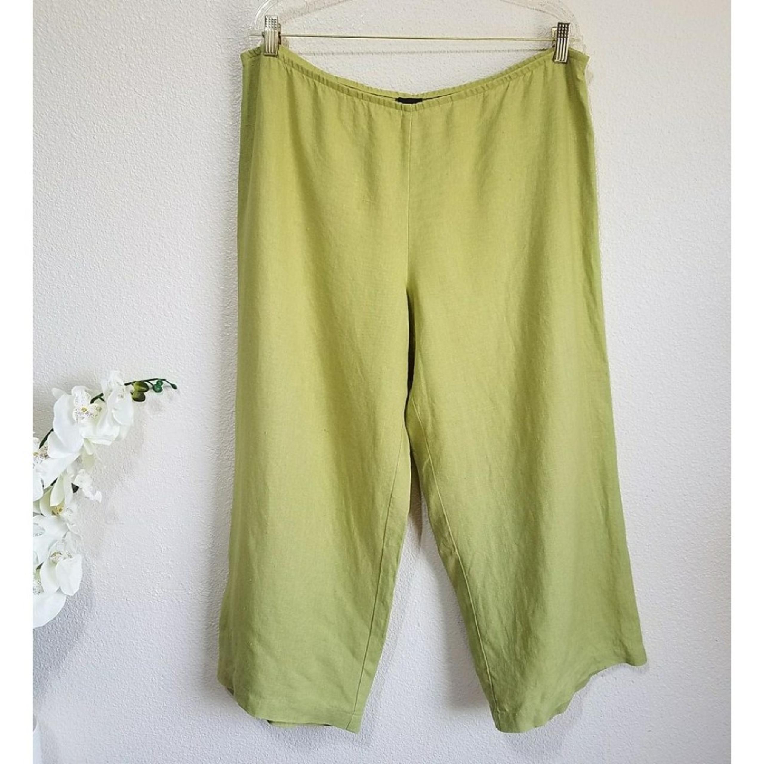 Eileen Fisher Linen Cropped Pants