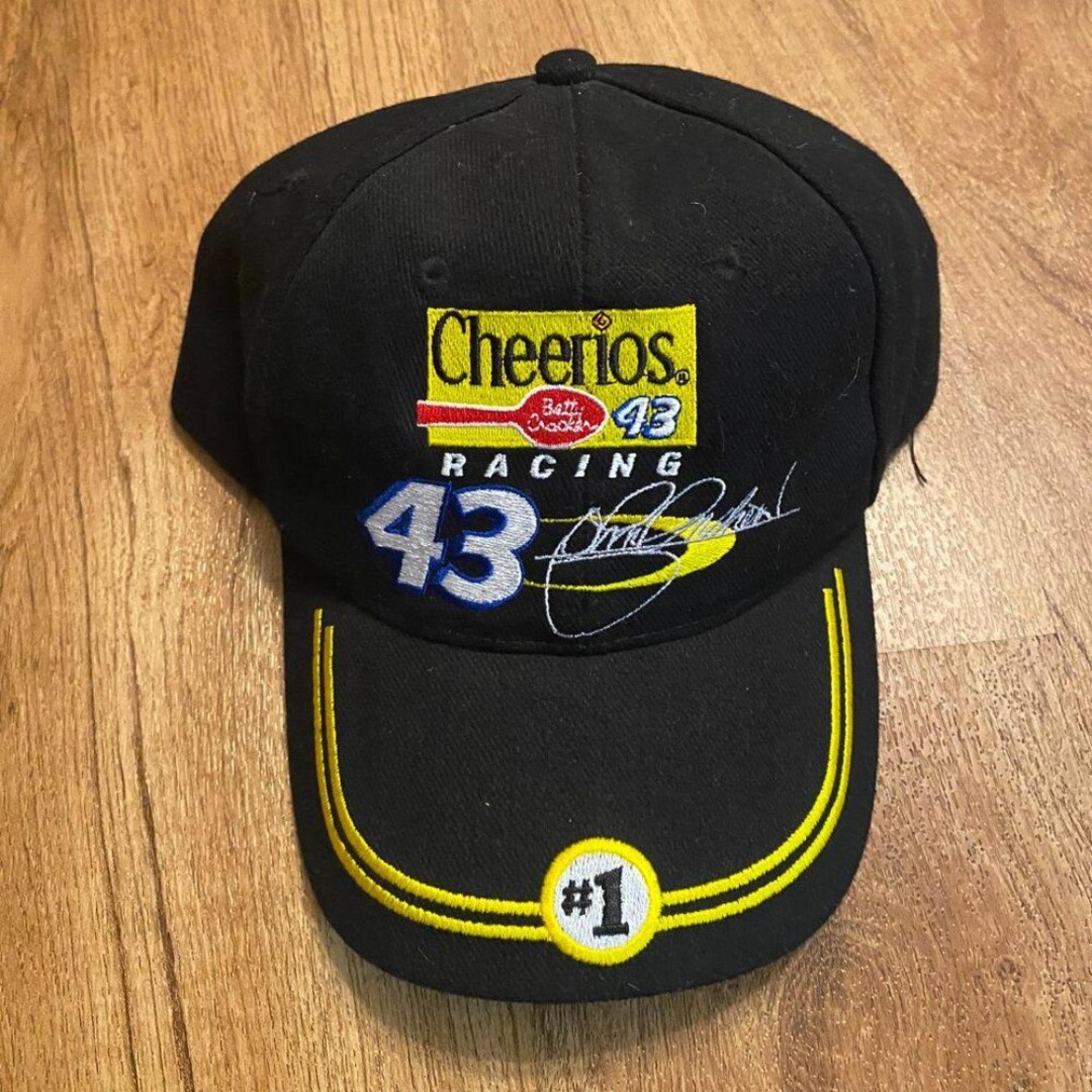 Nascar Cherrios #43 Racing Hat Mens Adjustable OSFA Black