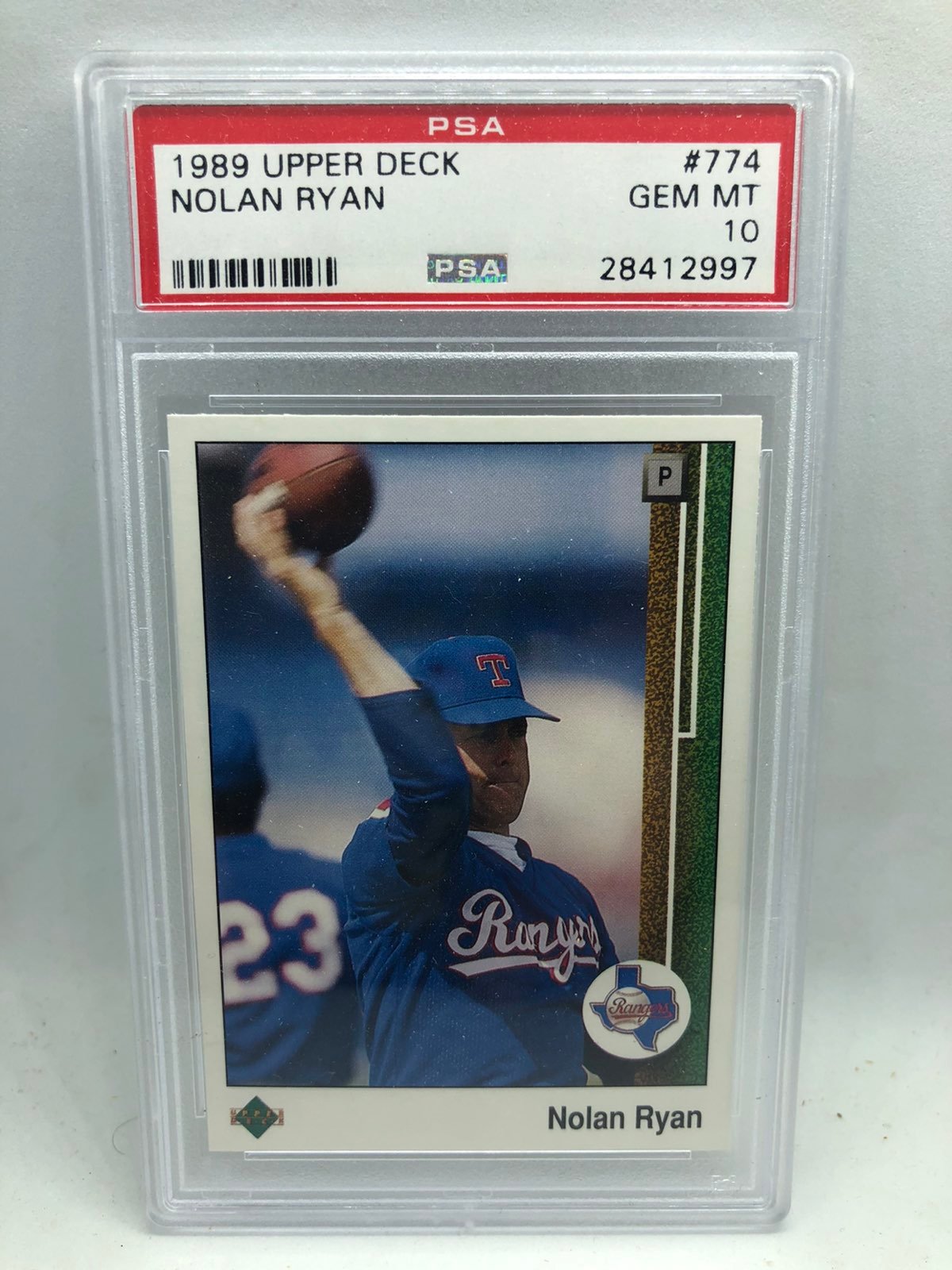 1989 Upper Deck Nolan Ryan PSA 10 card