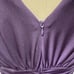 Suzi Chin A-line Dress Sz 16, Purple V-neck front/back. Ruched empire waist NWOT