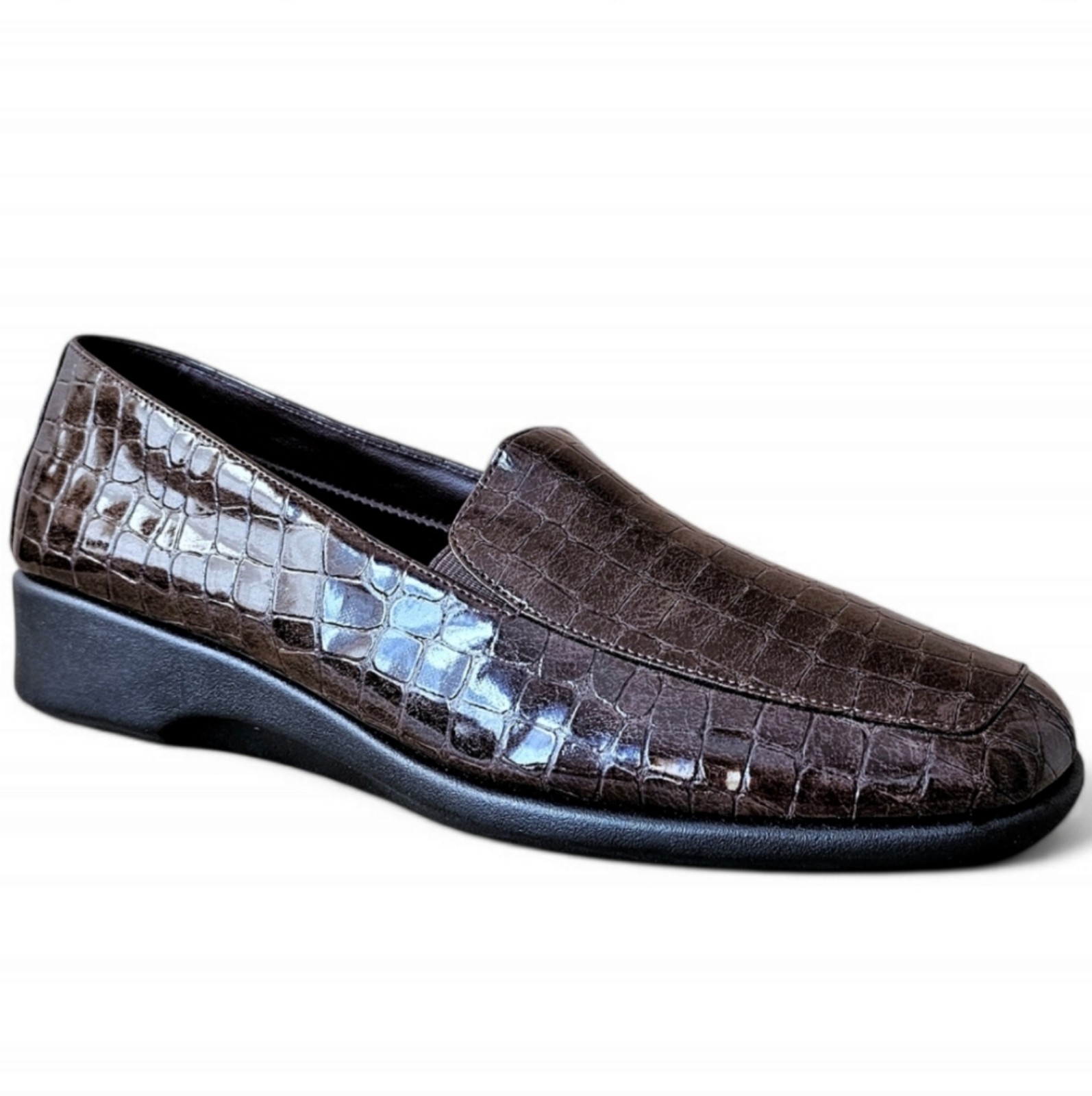 NWOB Comfort Plus By Predictions Wedge Loafers - 12W