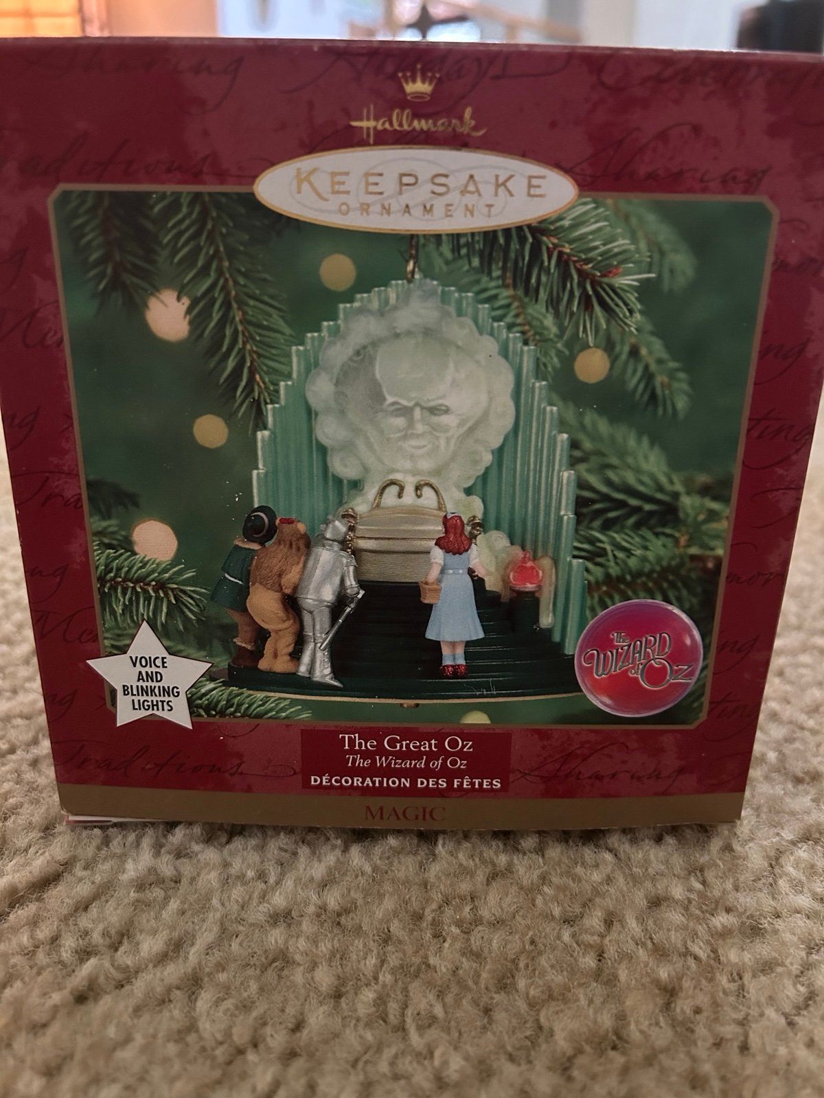 Hallmark 1999 The Great Wizard of Oz Ornament Sound and Lights