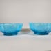 2 Northwood Blue Opal Drapery Pattern Bowls