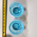 2 Northwood Blue Opal Drapery Pattern Bowls