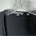 Vince Merino Wool Black Brushed Knit Long Cardigan With Fringe Size L