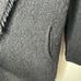 Vince Merino Wool Black Brushed Knit Long Cardigan With Fringe Size L