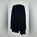Vince Merino Wool Black Brushed Knit Long Cardigan With Fringe Size L