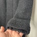 Vince Merino Wool Black Brushed Knit Long Cardigan With Fringe Size L