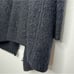 Vince Merino Wool Black Brushed Knit Long Cardigan With Fringe Size L