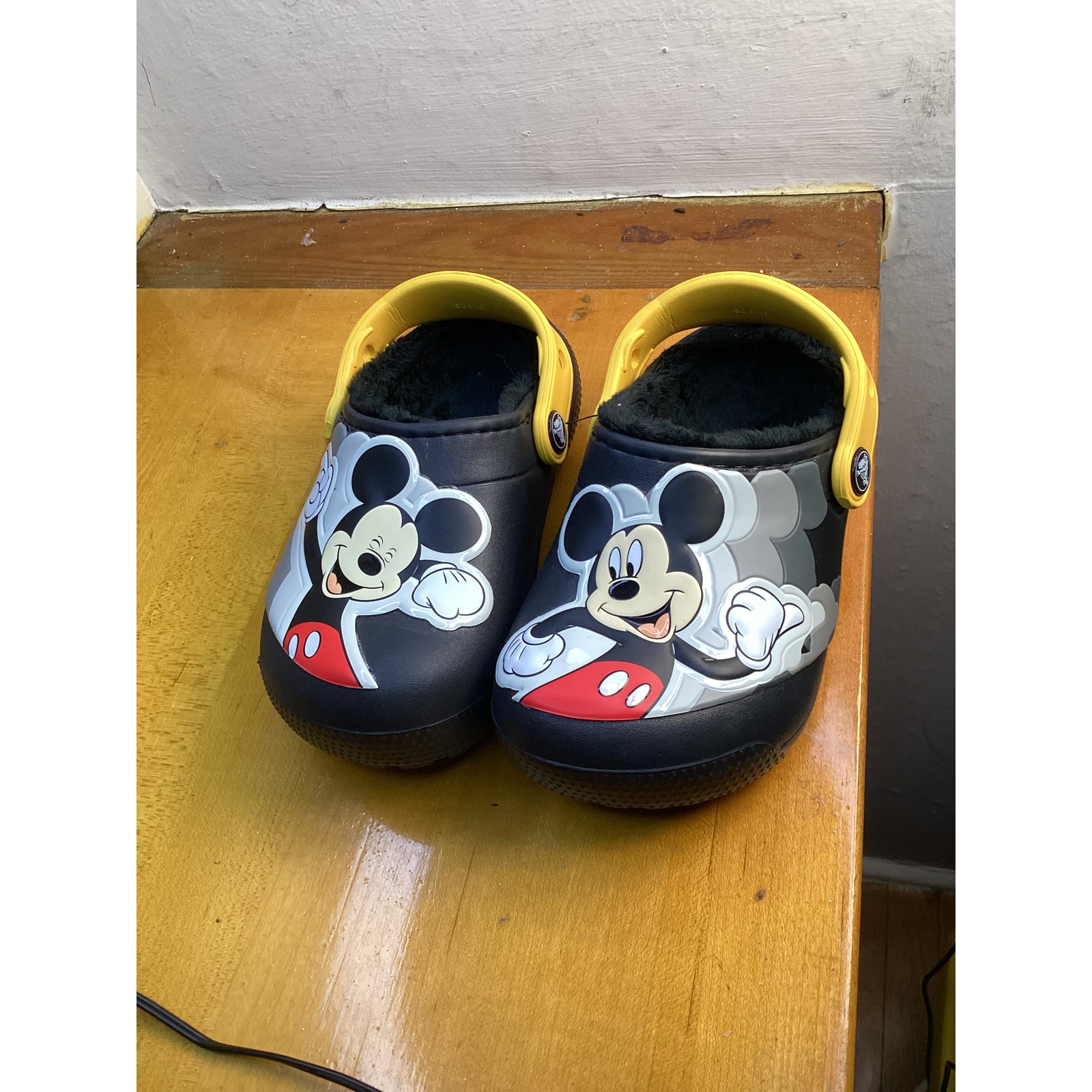 Crocs Kids Slides Micky Mouse Black 206553 Size 9