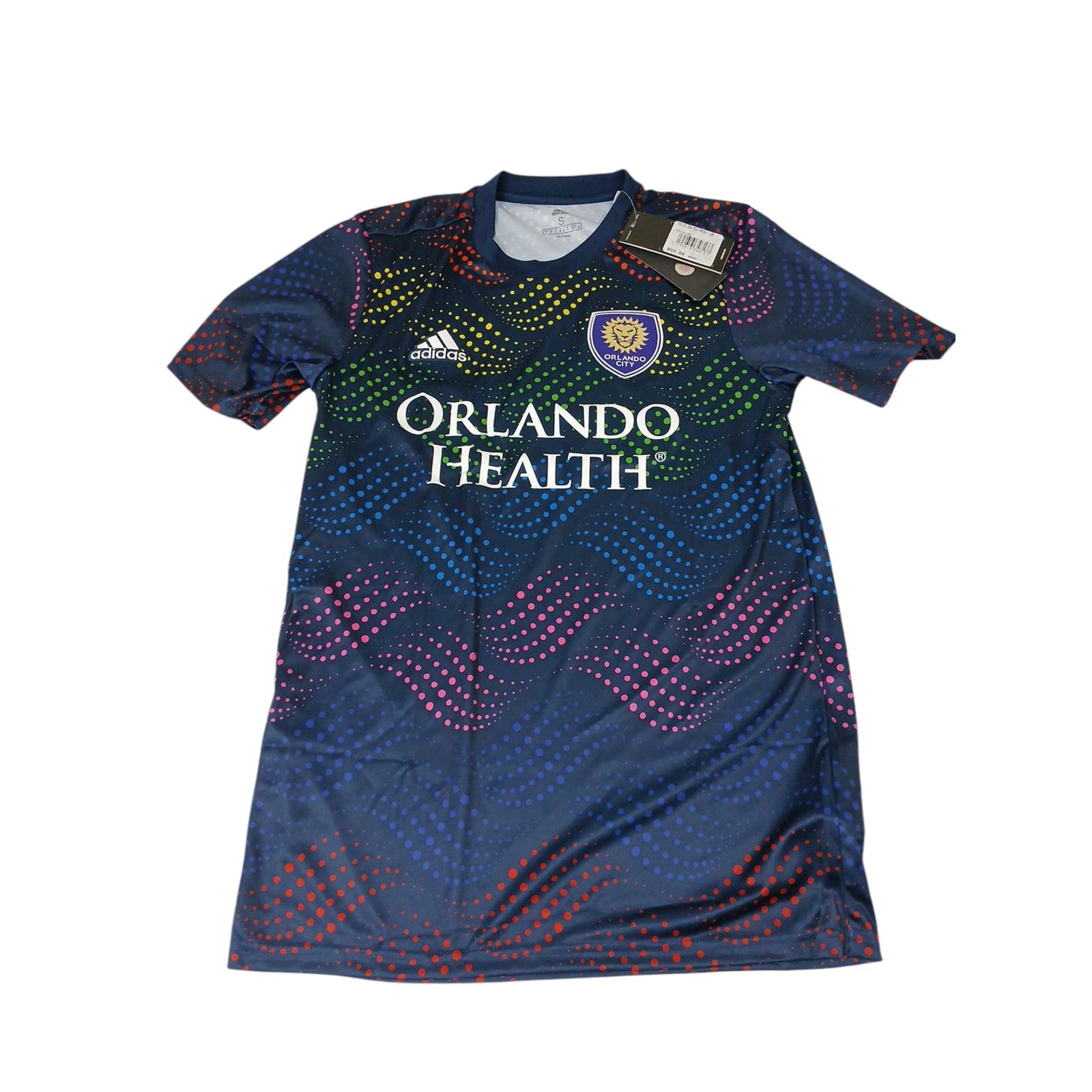 Orlando City Soccer Pride Adidas Mens Sz Small Jersey MLS Lions LGBTQ Pristine