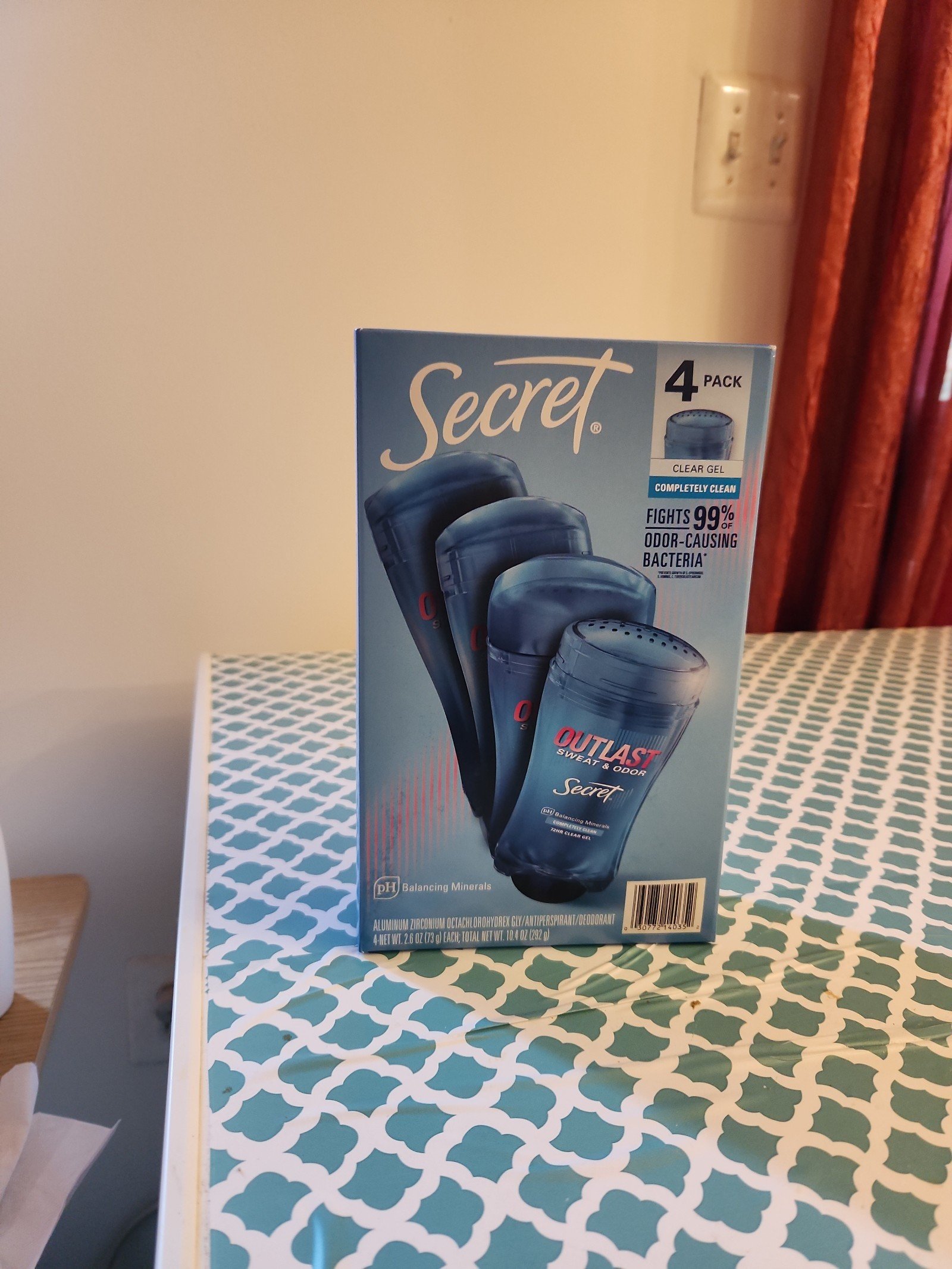 SECRET OUTLAST sweat & odor Clear gel