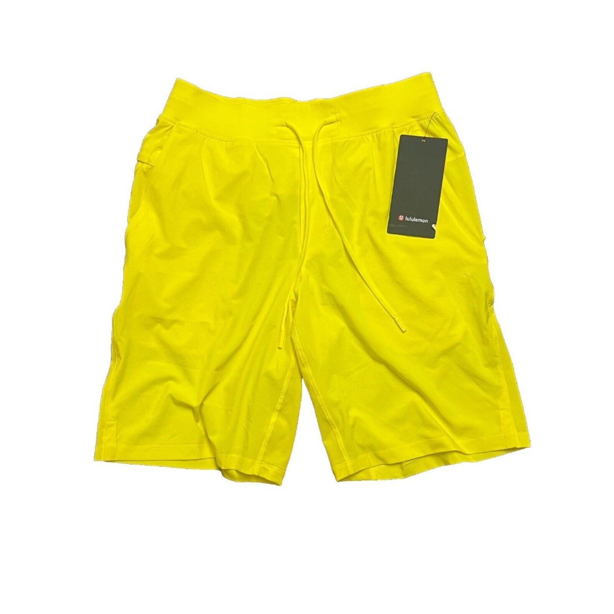 Lululemon Men's T.H.E Short Linerless 9” Sonic Yellow SNCY Size Medium New