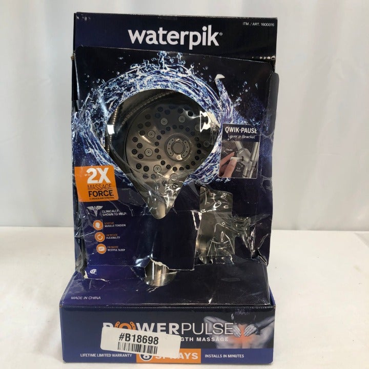 As is Waterpik Powerpulse Therapeutic Massage Hand Held Showerhead