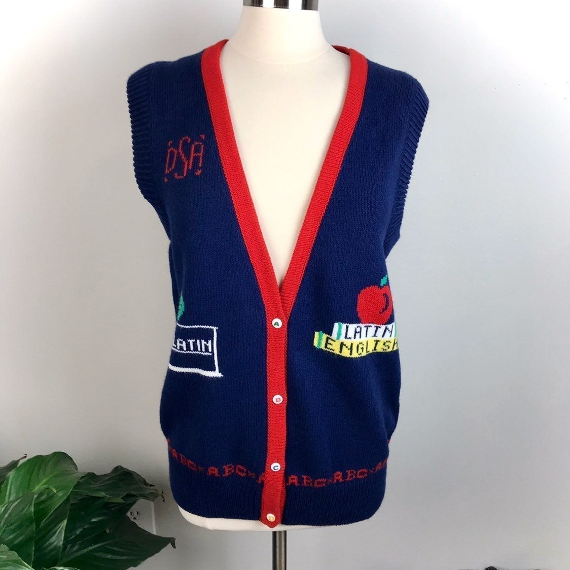 Beautiful I love Latin sweater vest