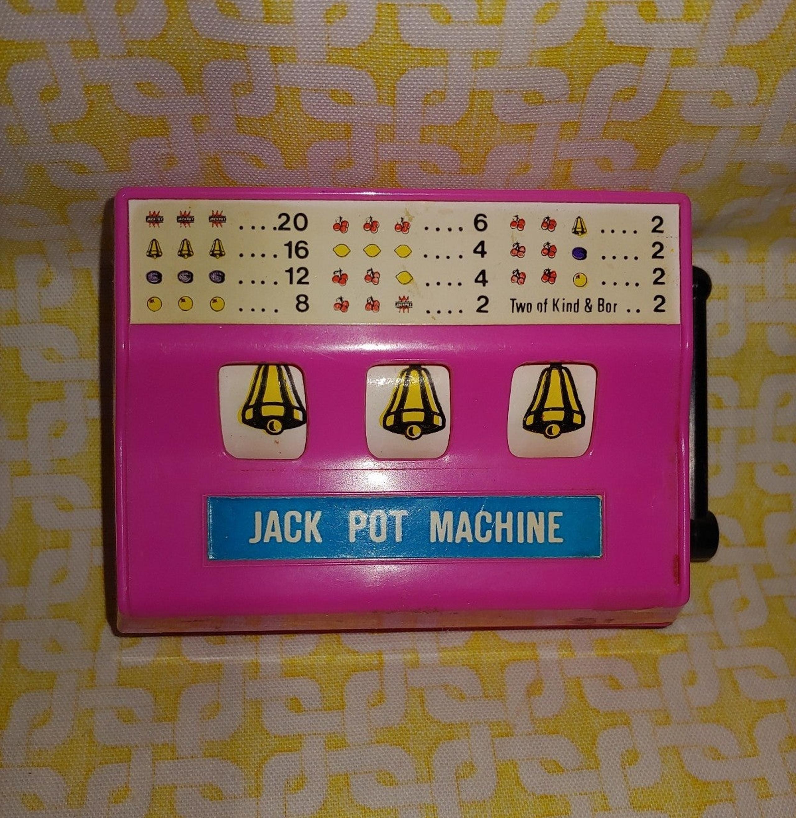 Vintage Mini Manual Slot Machine Toy