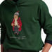 Polo Ralph Lauren Hoodie Size M Vintage Pine Holiday Bear