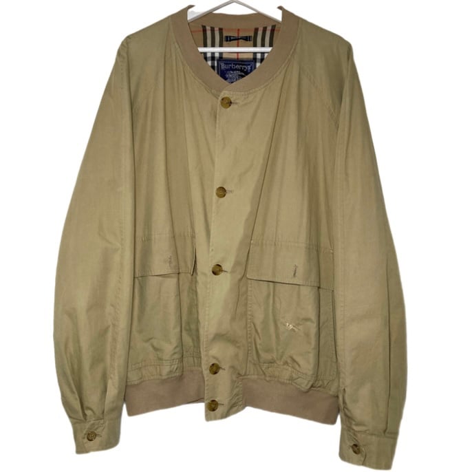 Burberry Harrington Jacket Men’s XL Vintage 90s Beige Nova Check Lined Full Zip