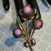 Vintage Jewelry Moonglow Flower Brooch White Angel Skin Coral Bead Necklace