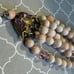 Vintage Jewelry Moonglow Flower Brooch White Angel Skin Coral Bead Necklace